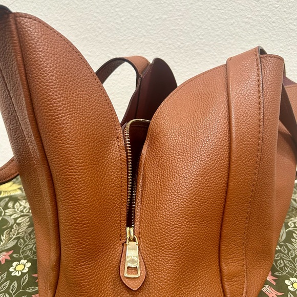 Coach Hadley Hobo Brown Leather Tote Bag - Picture 8 of 10
